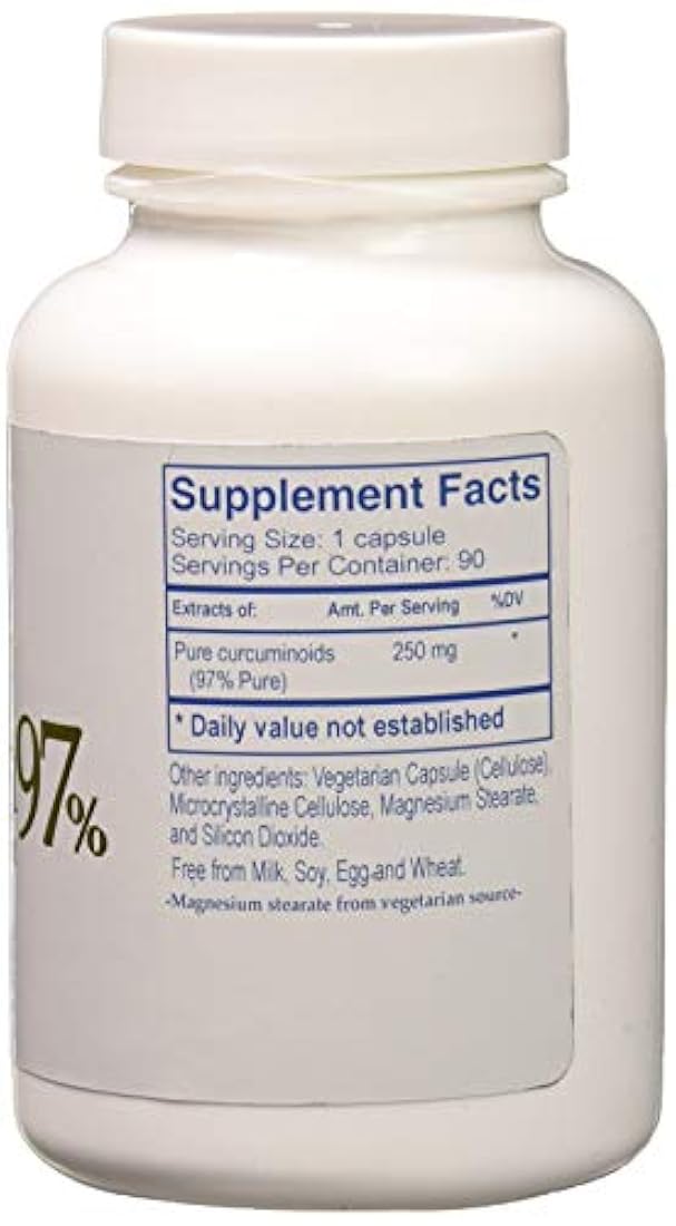 Ayush Hierbas Suplemento de hierbas, Curcumin 97% 90 Count