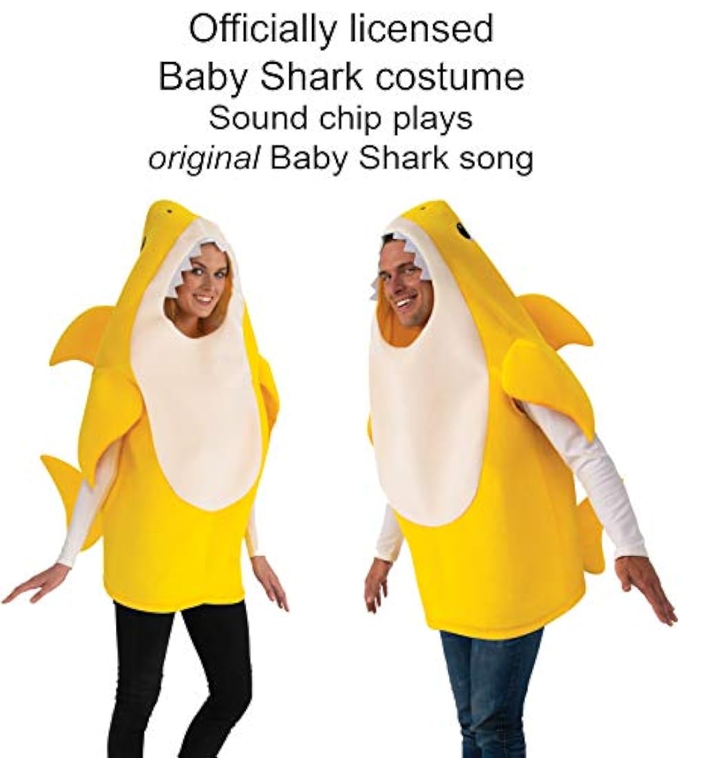 Disfraz de tiburón bebé para adulto