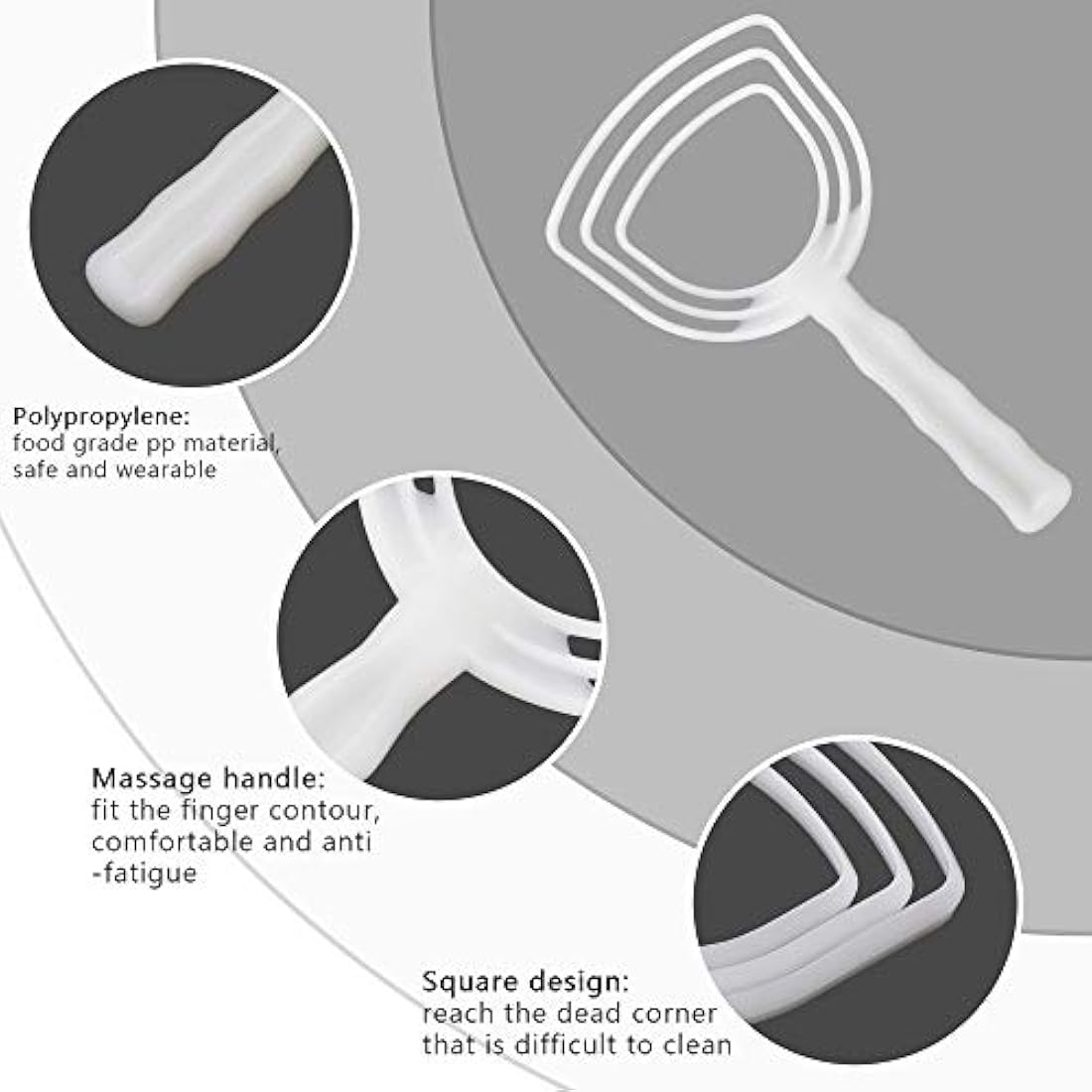 Ablandadores de Carne Rascador de polvo de hueso cuadrado