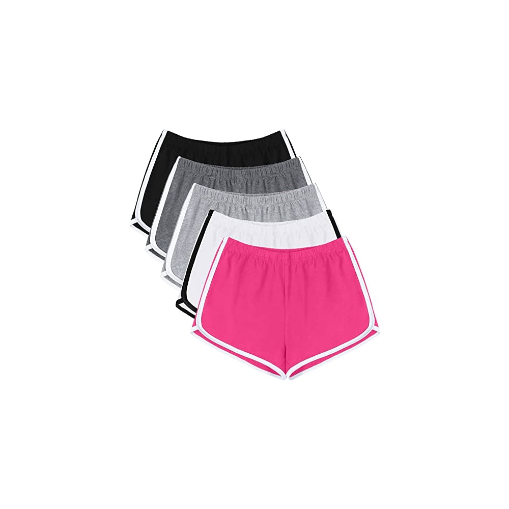 Shorts cortos de algodón para mujer 5 unidades talla M