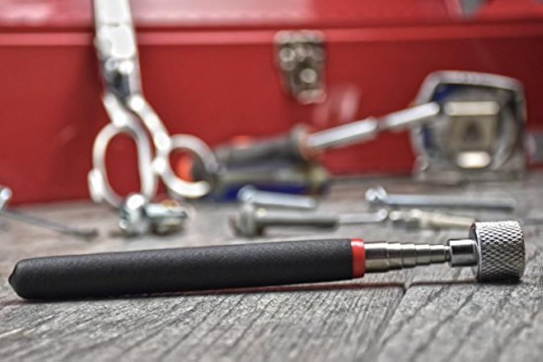 Herramienta de recolección magnética telescópica