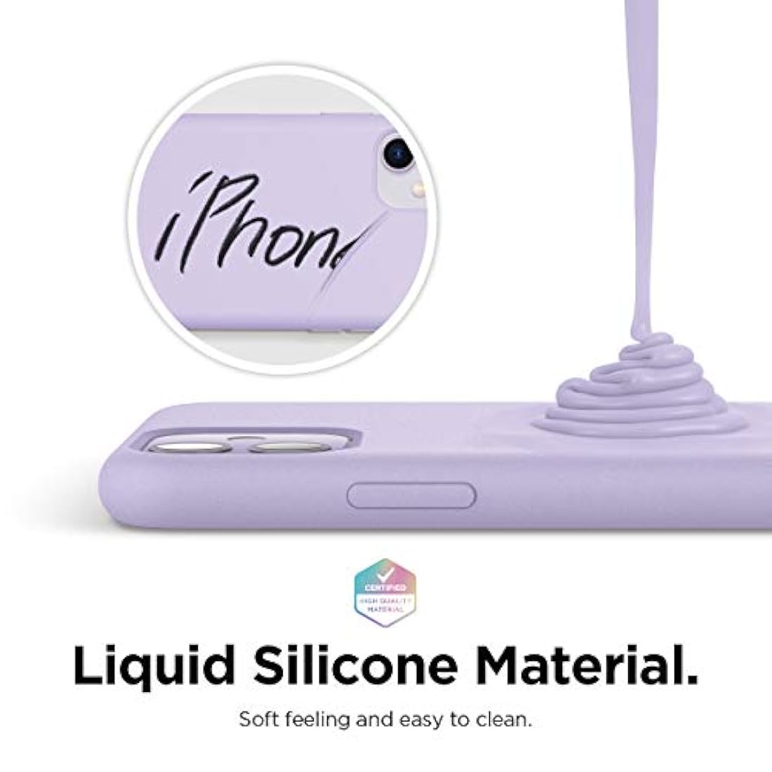 Carcasa de silicona para iPhone 11, diseño de labios largos