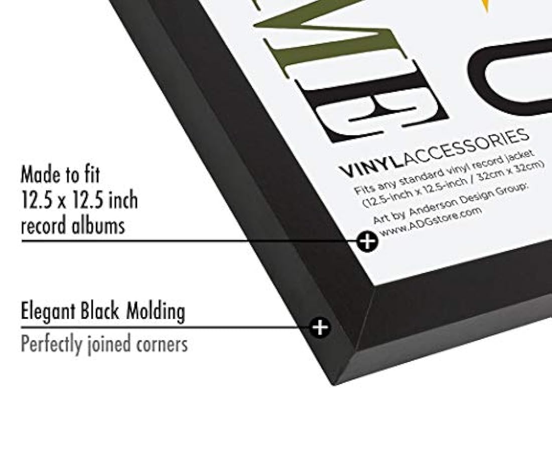 Cuadro de portada de álbum con marco de aluminio