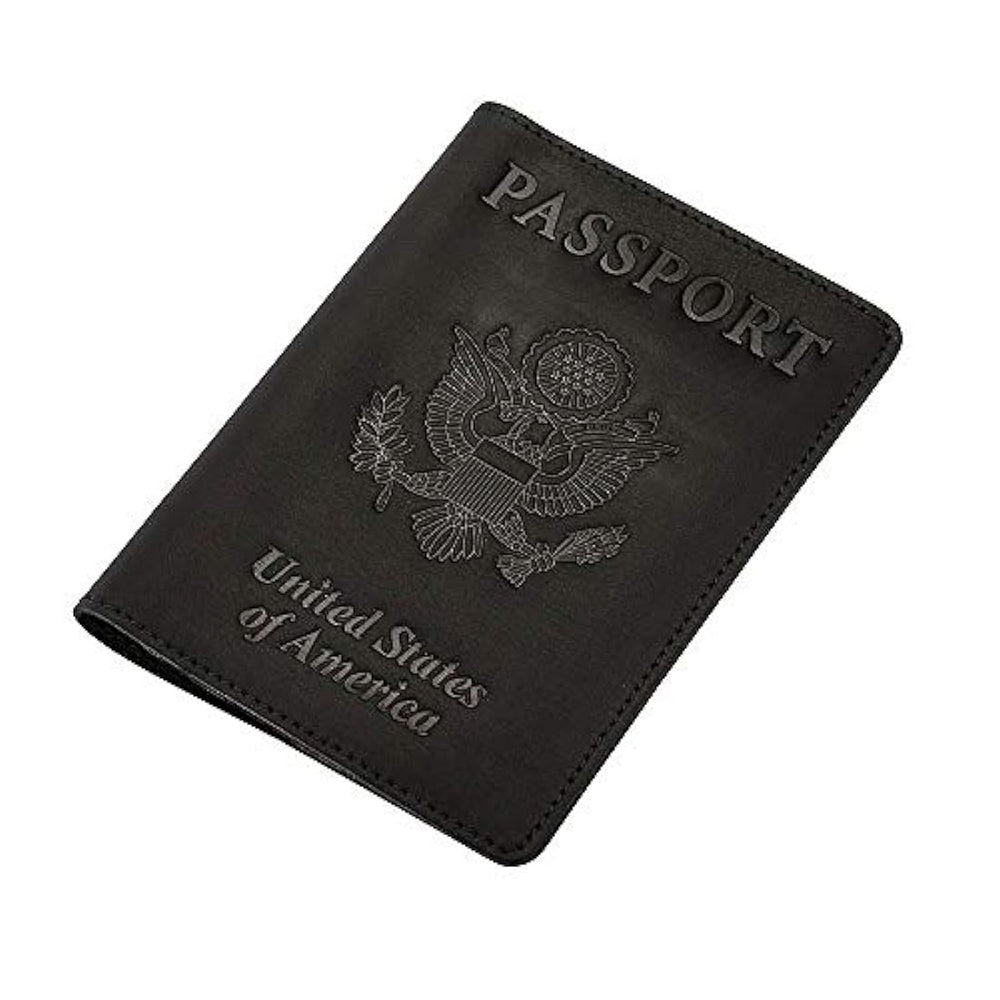Portadocumentos de viaje Negro