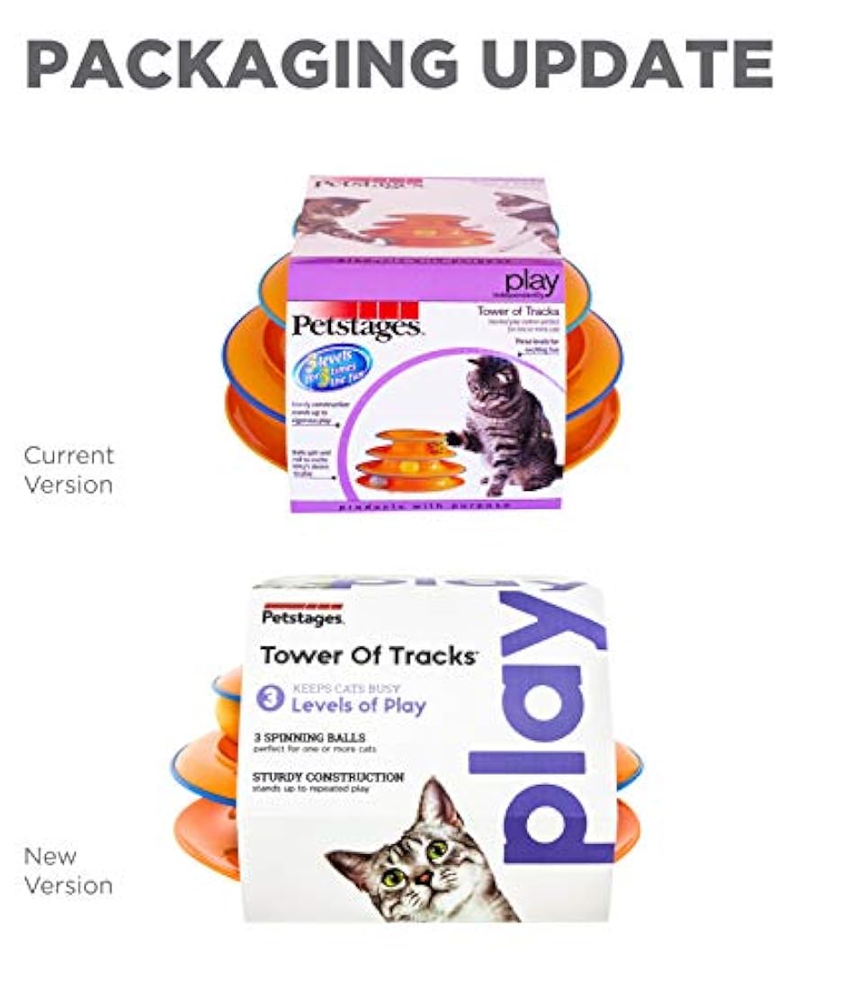 Petstages Cat Tracks Toy para gatos Divertidos niveles