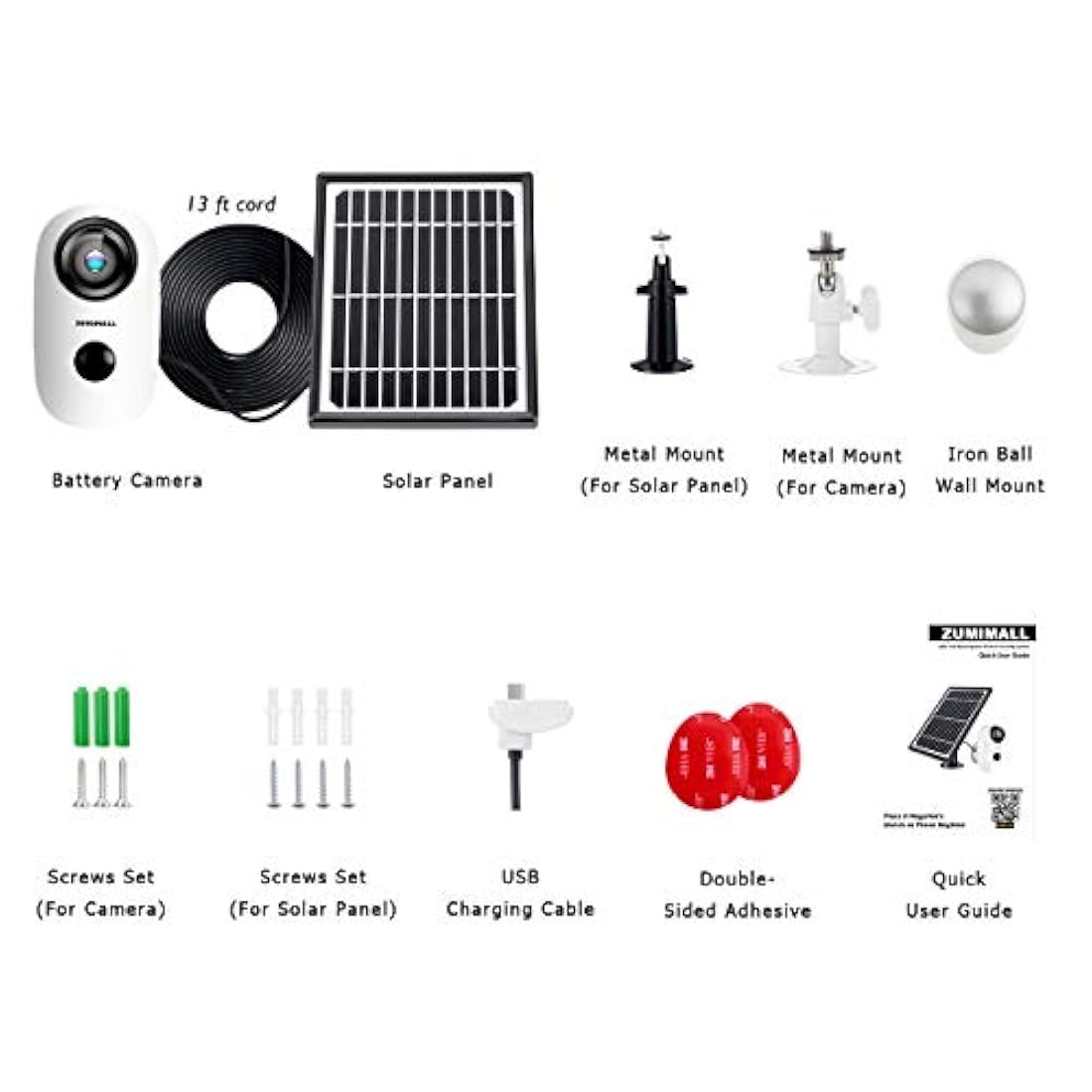 Sistema de seguridad inalámbrico de energía solar para hogar