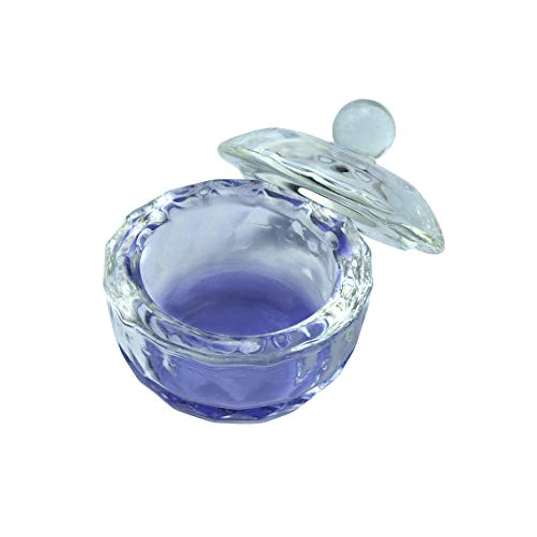 Cristal redondo transparente acrílico líquido