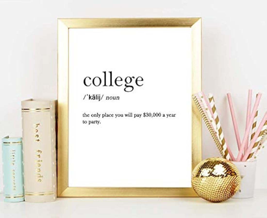 Impresión de arte de pared de tipografía sin marco