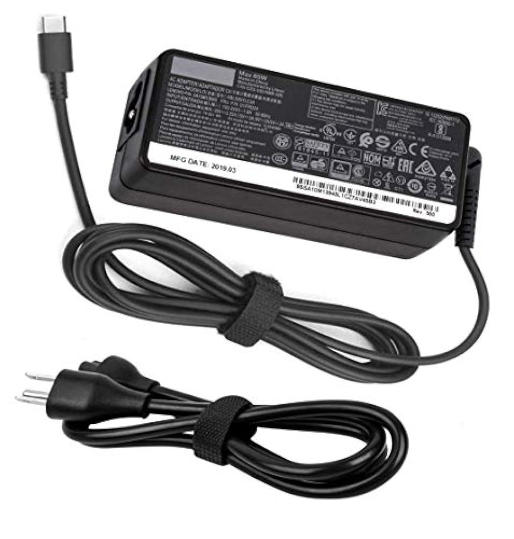 Cargador de 65 W CA para Lenovo Thinkpad  LVYATUO