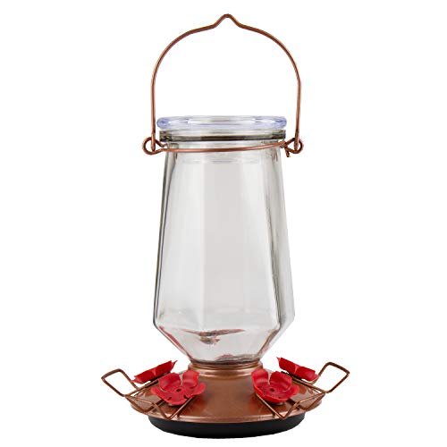 Caomedero de colibrí de cristal de 28 Oz 9109-1SR Perky-Pet