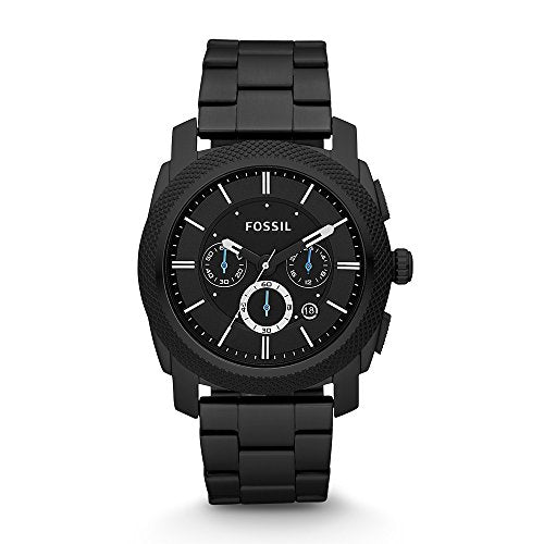 Reloj para hombre negro de acero inoxidable