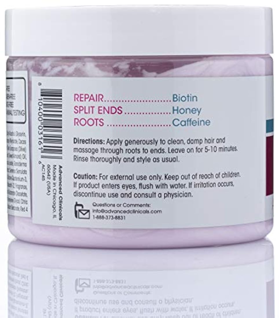 La mascarilla hidratante restaura el cabello débil 12 oz