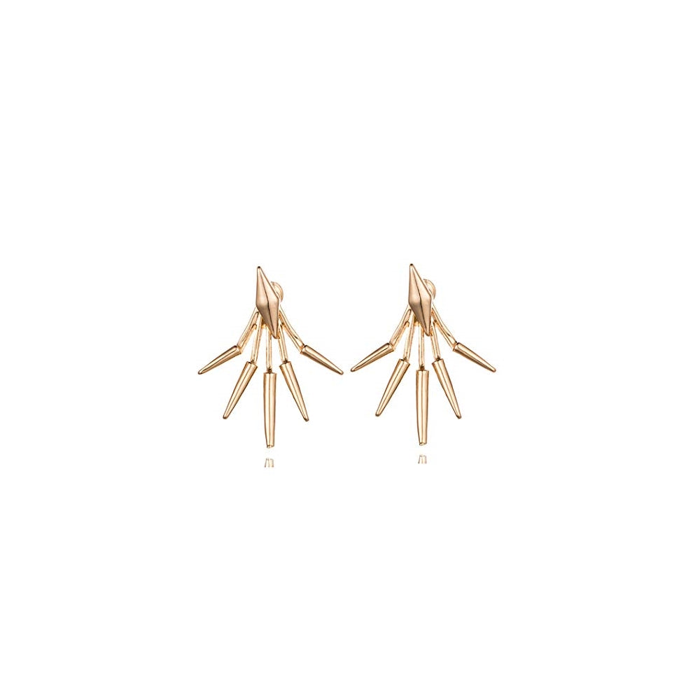 Aretes elegantes de cristal con diseño de lágrima