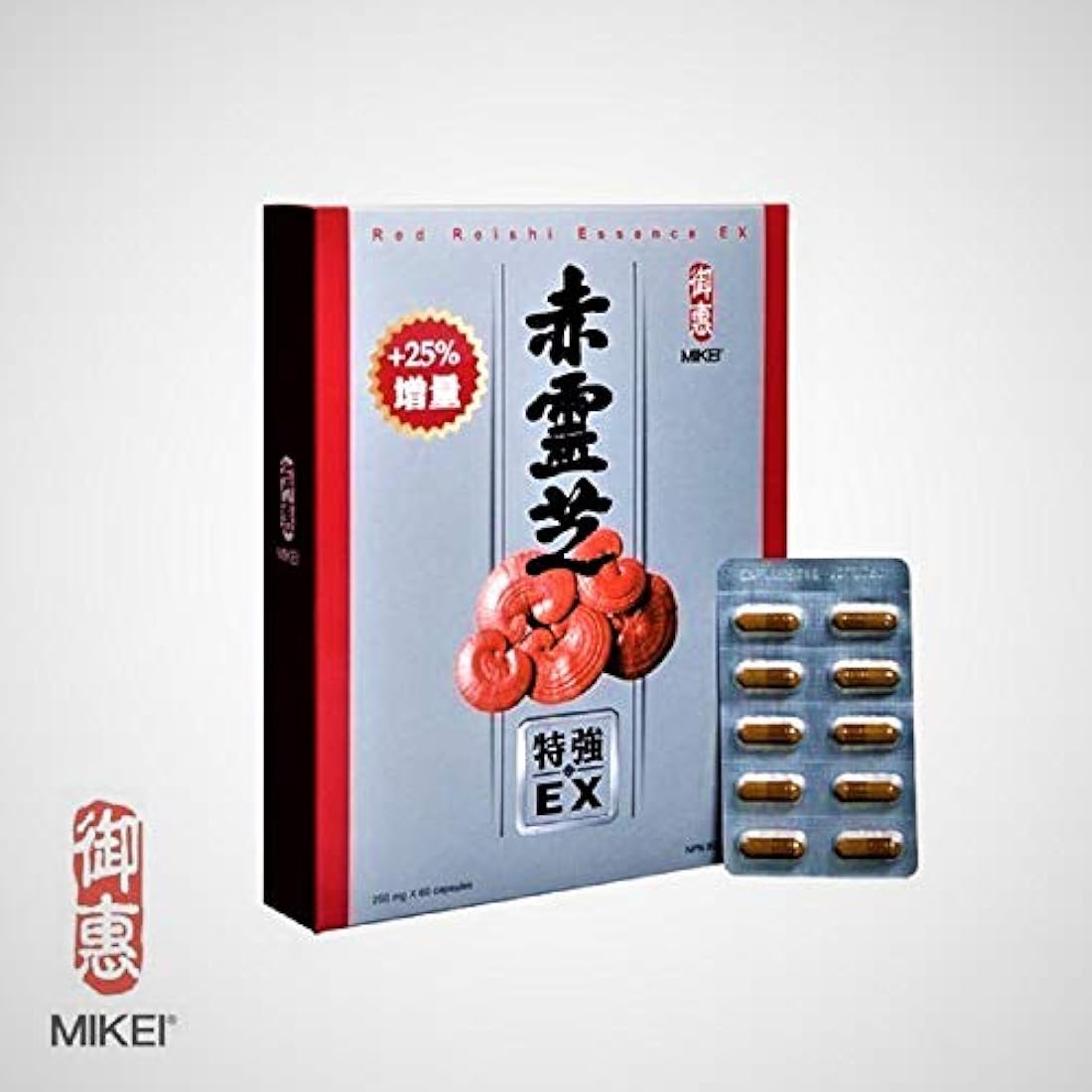 Rojo Reishi esencia EX Suplemento dietético – 250 mg x 60