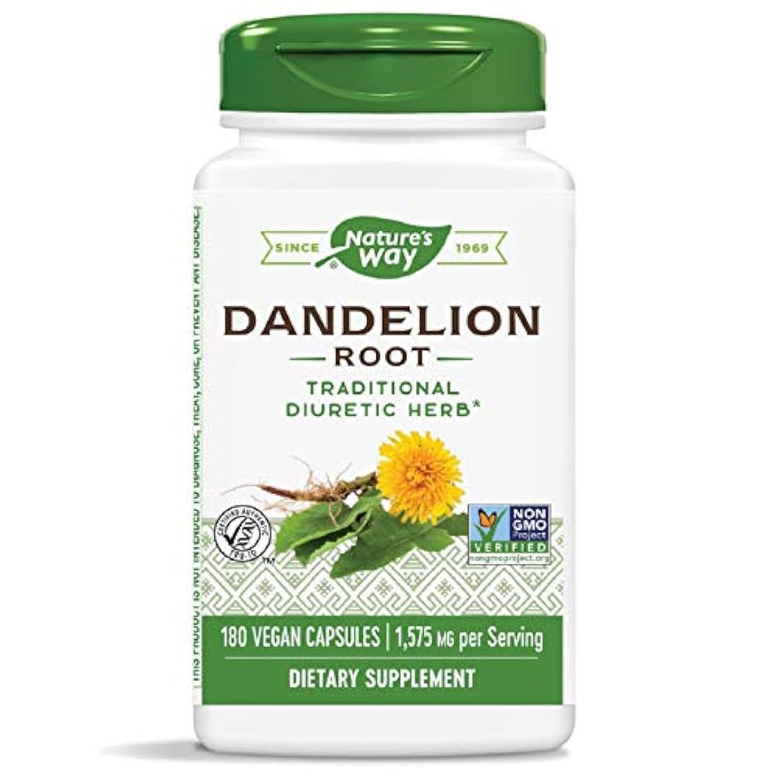 Nature's Way - Raíz de diente de león 525 mg / 0.02 pulgadas