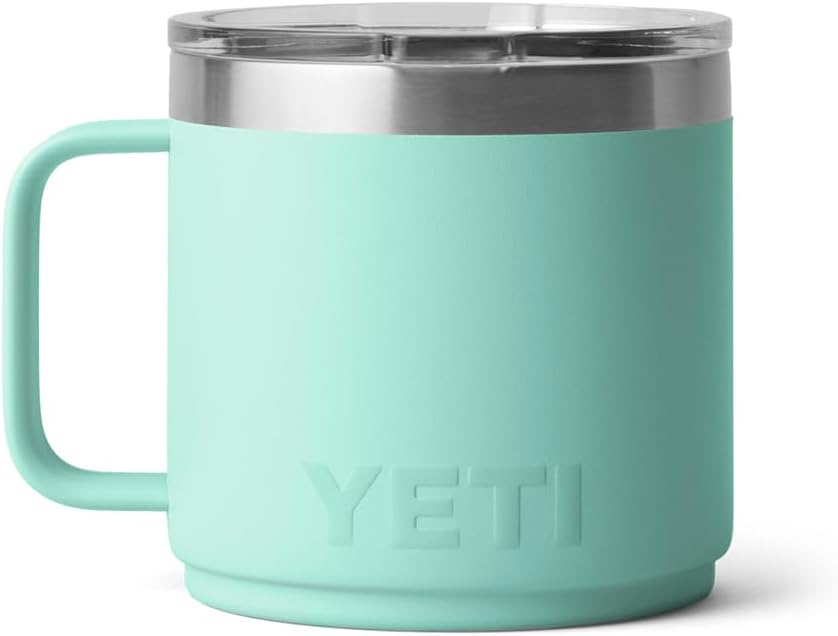 Taza apilable YETI 14 oz, acero inoxidable, Seafoam