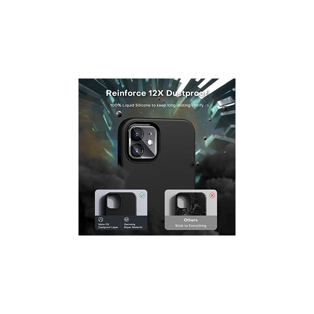 Funda diseñada para iPhone 12 y iPhone 12 Pro color negro