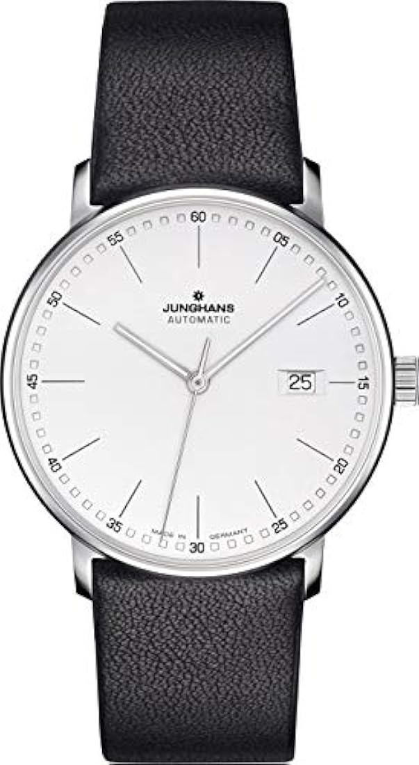 Reloj de forma automática con esfera plateada