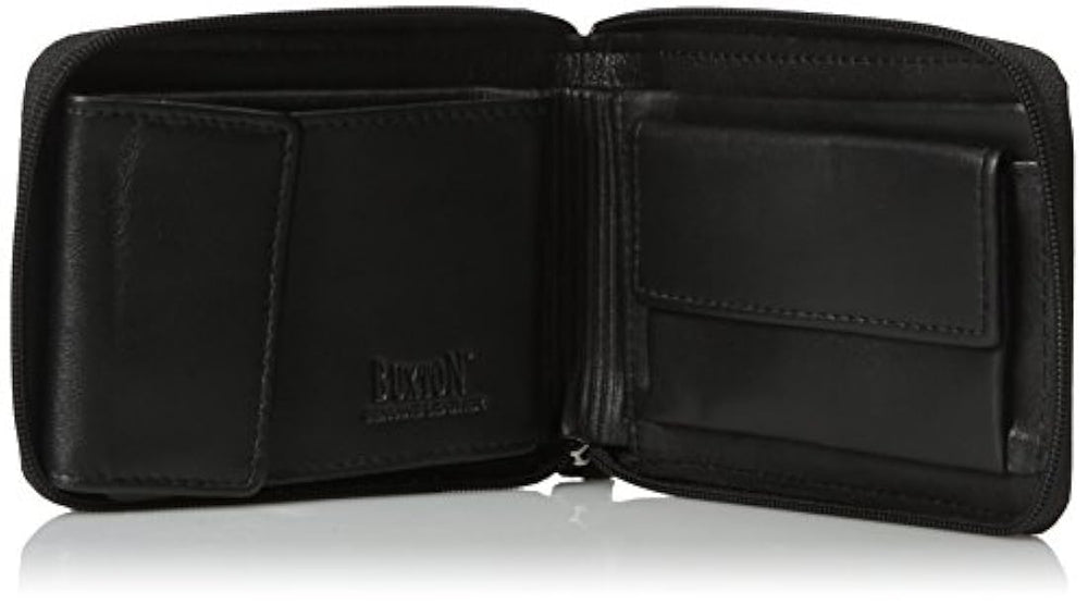 Buxton - Cartera con cremallera para hombre