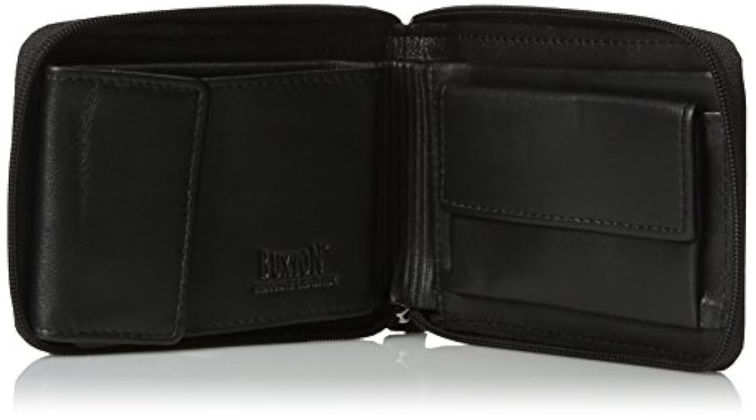 Buxton - Cartera con cremallera para hombre
