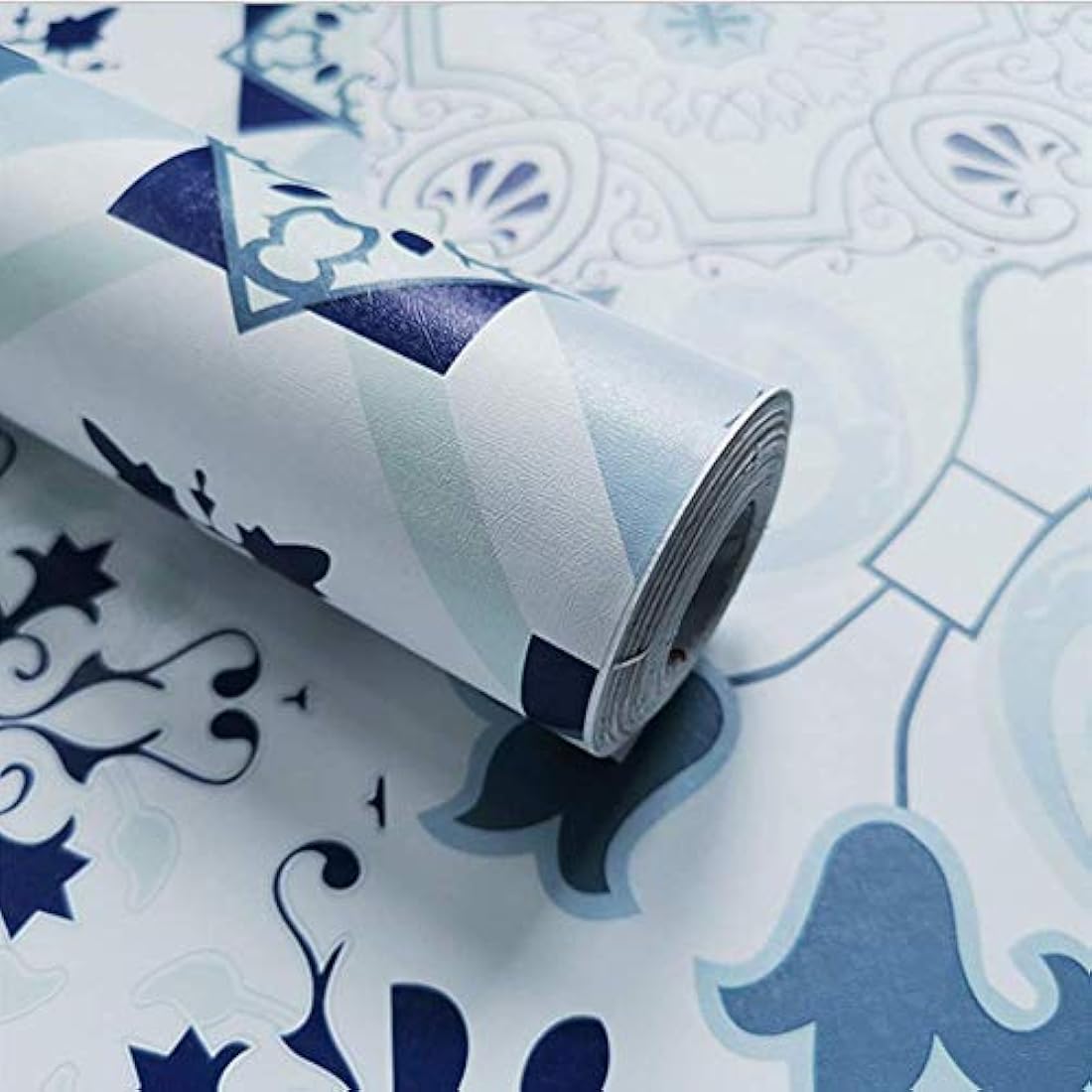 Papel pintado para azulejos de baño, diseño de mosaico