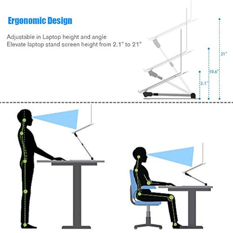 Soporte ergonómico para computadora portátil