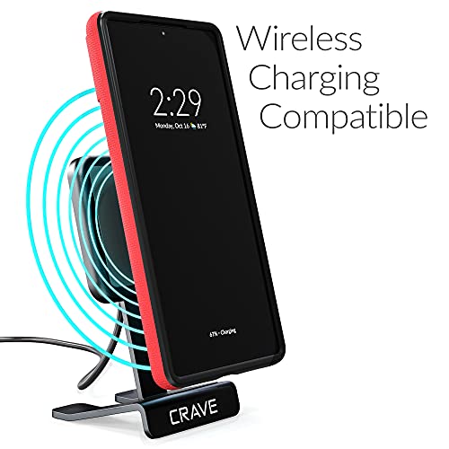 Crave Dual Guard para Google Pixel 6, funda de doble capa de protección contra golpes para Google Pixel 6 - Rojo