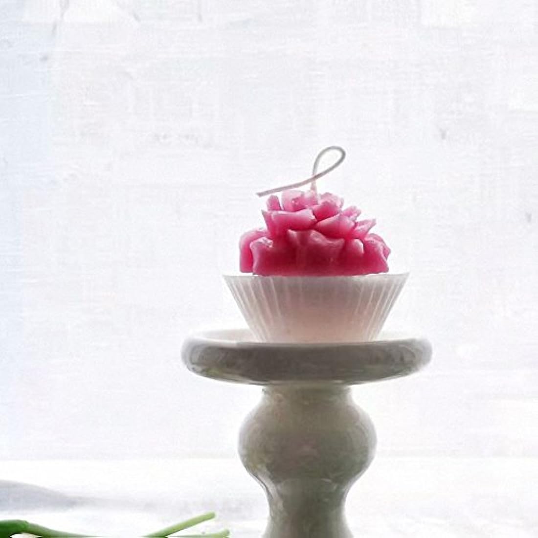 Molde de silicona para velas de diseño de claveles de flor.