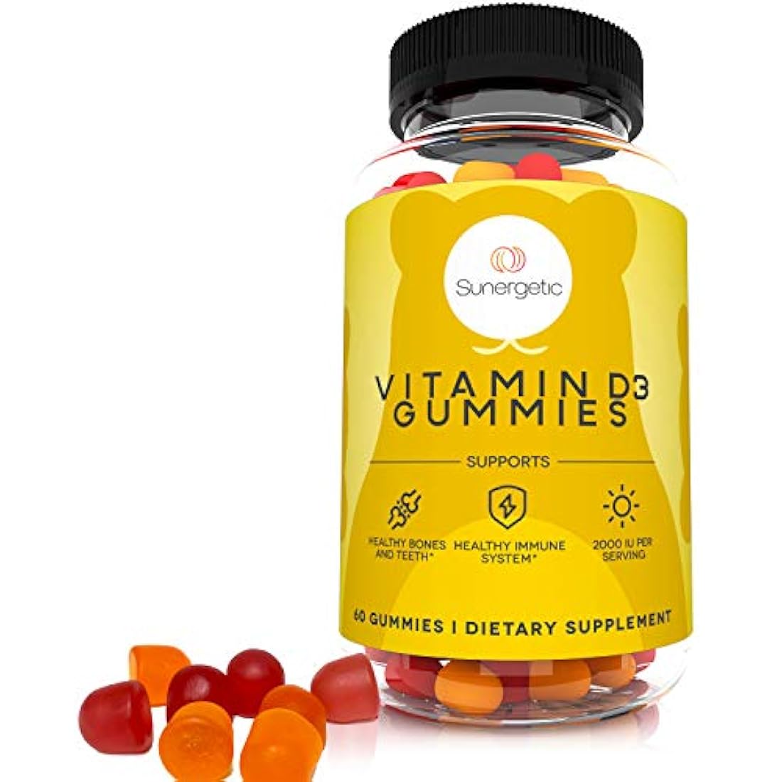 Potentes gomitas de vitamina D para apoyar huesos saludables