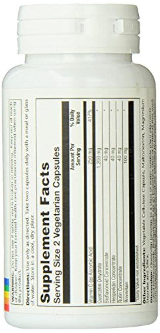 Solaray Mega Quercetina Apoyo de células saludables, corazón