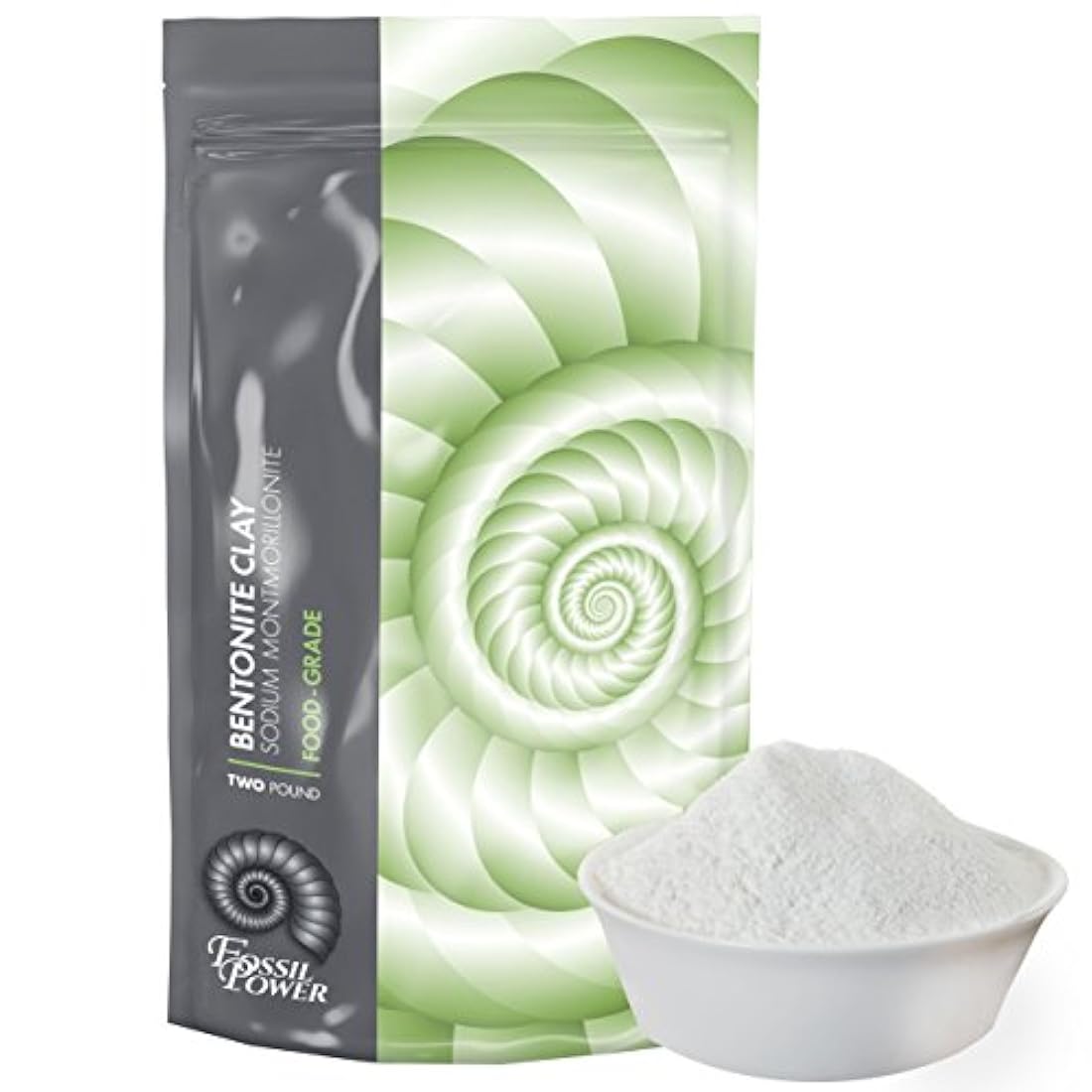 Polvo natural puro de arcilla de bentonita