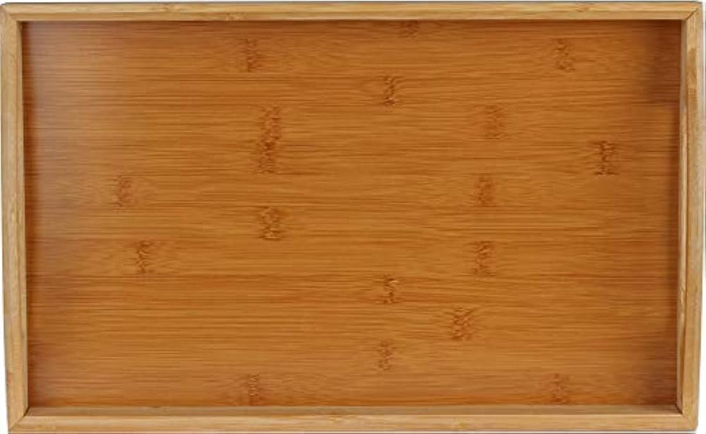Bandeja de madera con asas – Ideal para cenas, bandeja de té