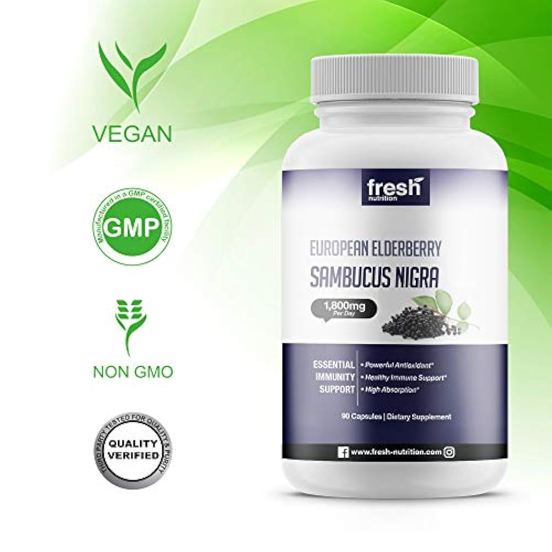 Apoyo inmunológico de saúco - El ADN más fuerte verificado