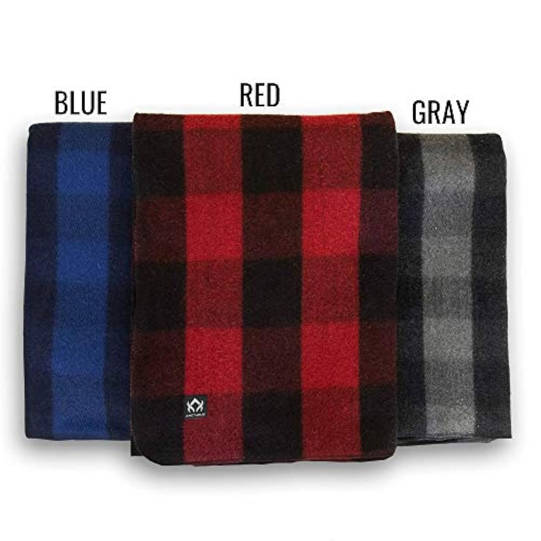 Manta de lana a cuadros - 4.5 libras cálidas, pesadas