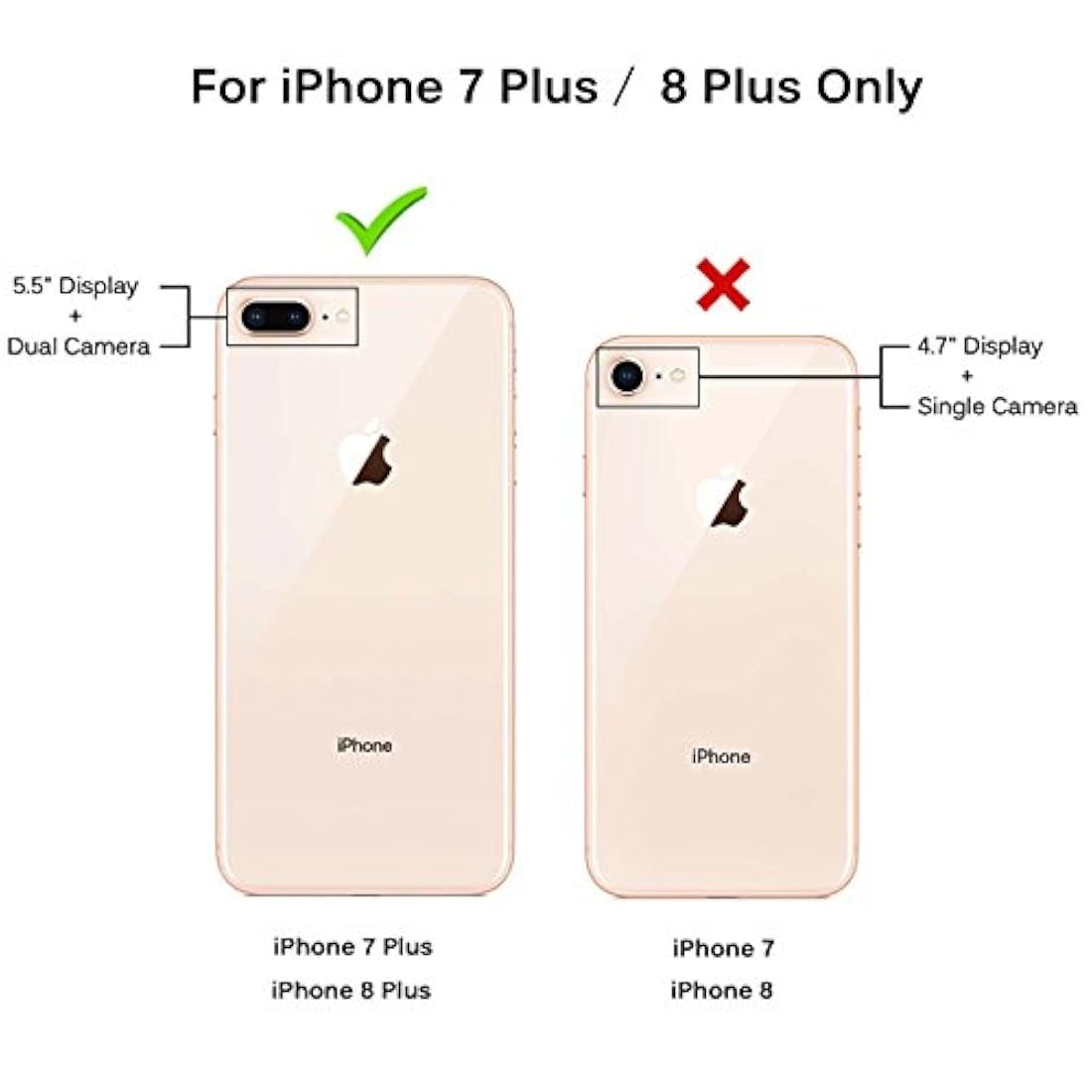 Funda para iPhone 8 Plus funda para iPhone 7 Plus funda