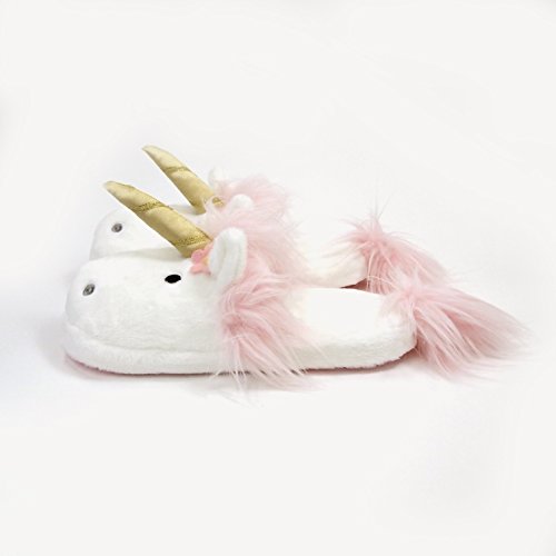 Zapatillas de felpa unicornio