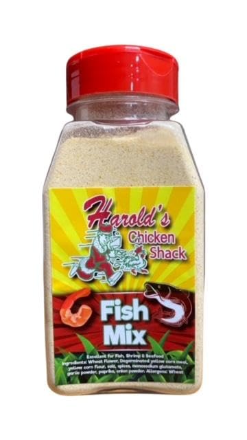 Harold's Chicken Kit de bricolaje en casa! Viene con salsa suave, salsa picante, pimienta de limón, mezcla de pescado y mezcla de pollo, juego de 5 piezas