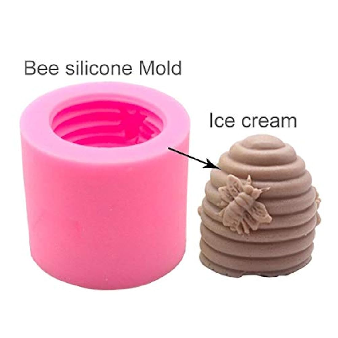 MoldFun - Juego de 2 moldes de silicona para jabón hecho a mano, decoración de tartas, caramelos, chocolate, vela, resina, cera de cera, arcilla de polímero
