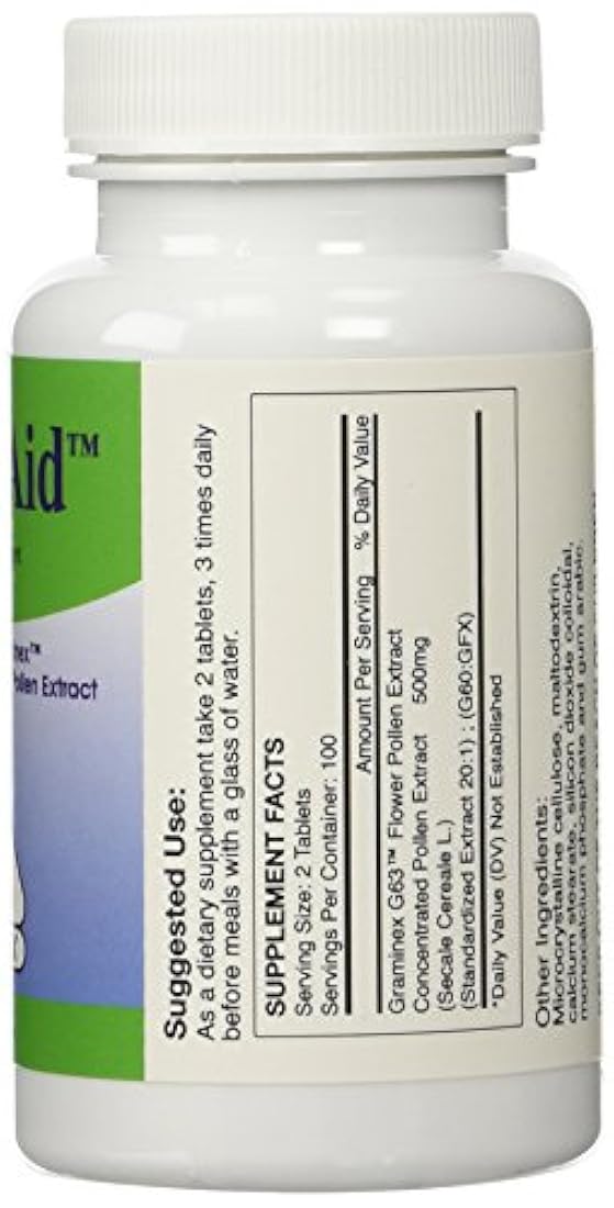 PollenAid Extracto de Polen Flor de Graminex - 200 Tabletas