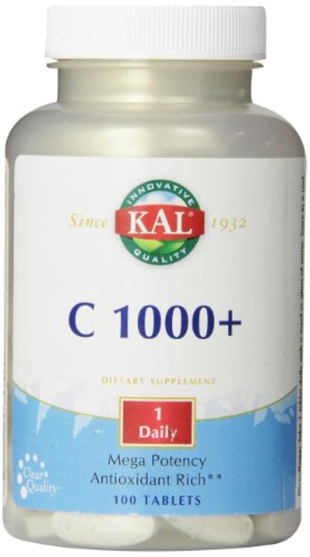 kal C-1000 Plus Mega Potency Suplemento, 1000 mg, 100 Count