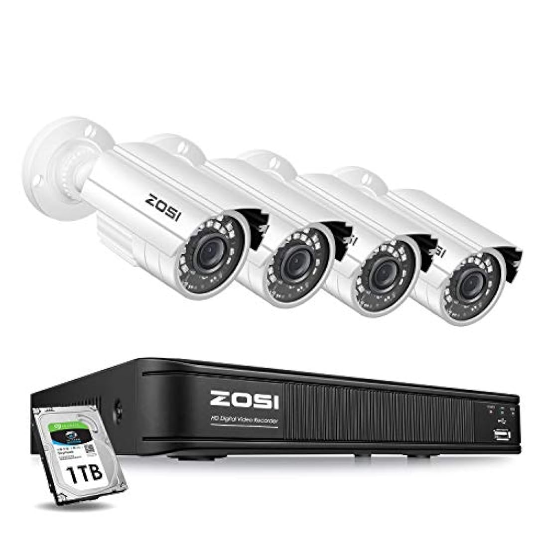 Cámara ZOSI 2MP de seguridad interior/exterior