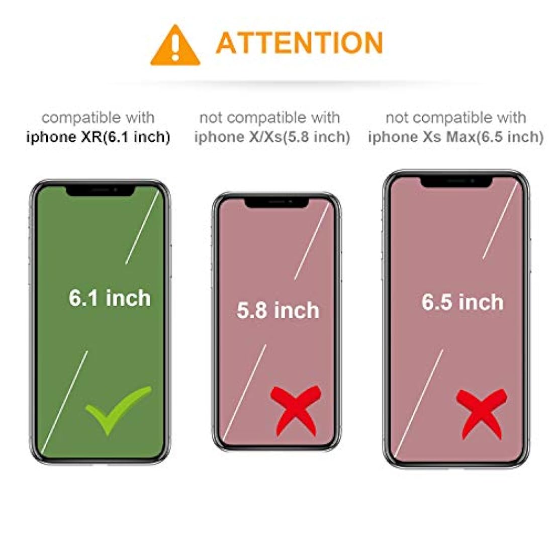 KIHUWEY - Funda tipo cartera para iPhone XR con tarjetero
