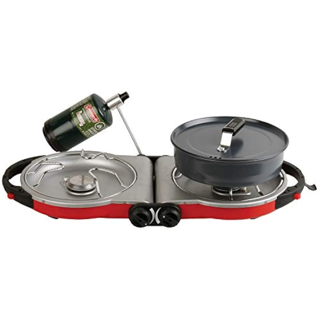 Coleman Fold N Go Estufa de propano, 2 quemadores