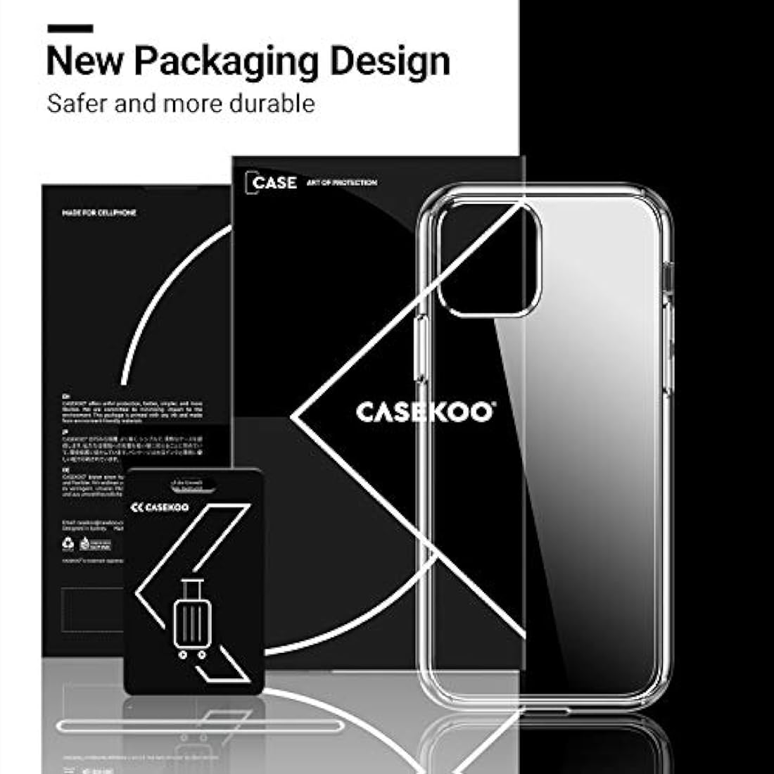 Funda para celular inteligente transparente