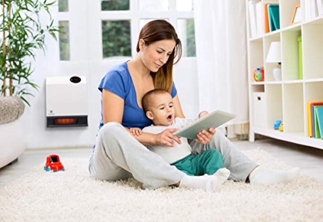 Calentador de pared infrarrojo 1000 vatios WIFI Interiores