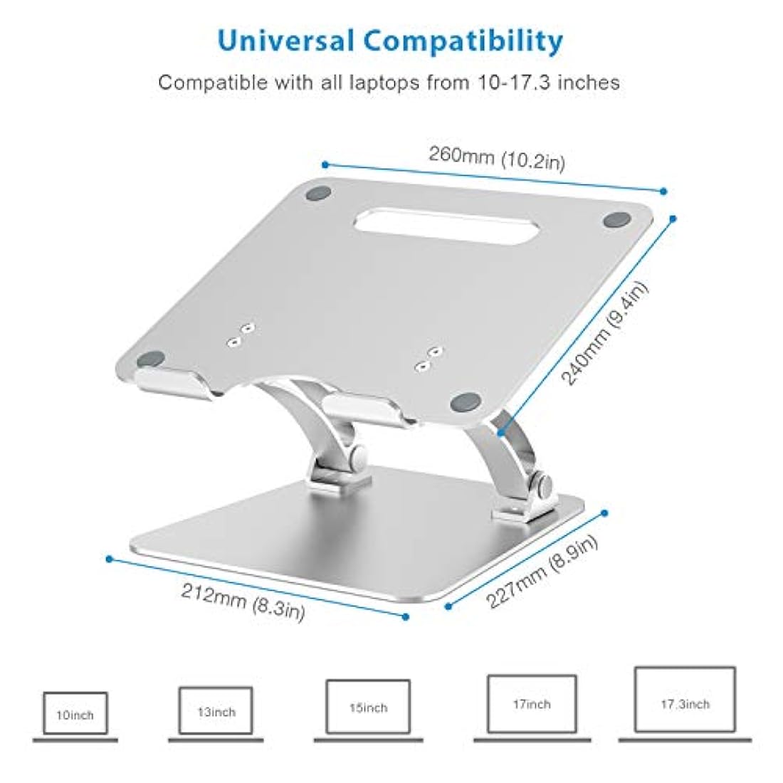 Nulaxy -Soporte ergonómico ajustable para ordenador portátil