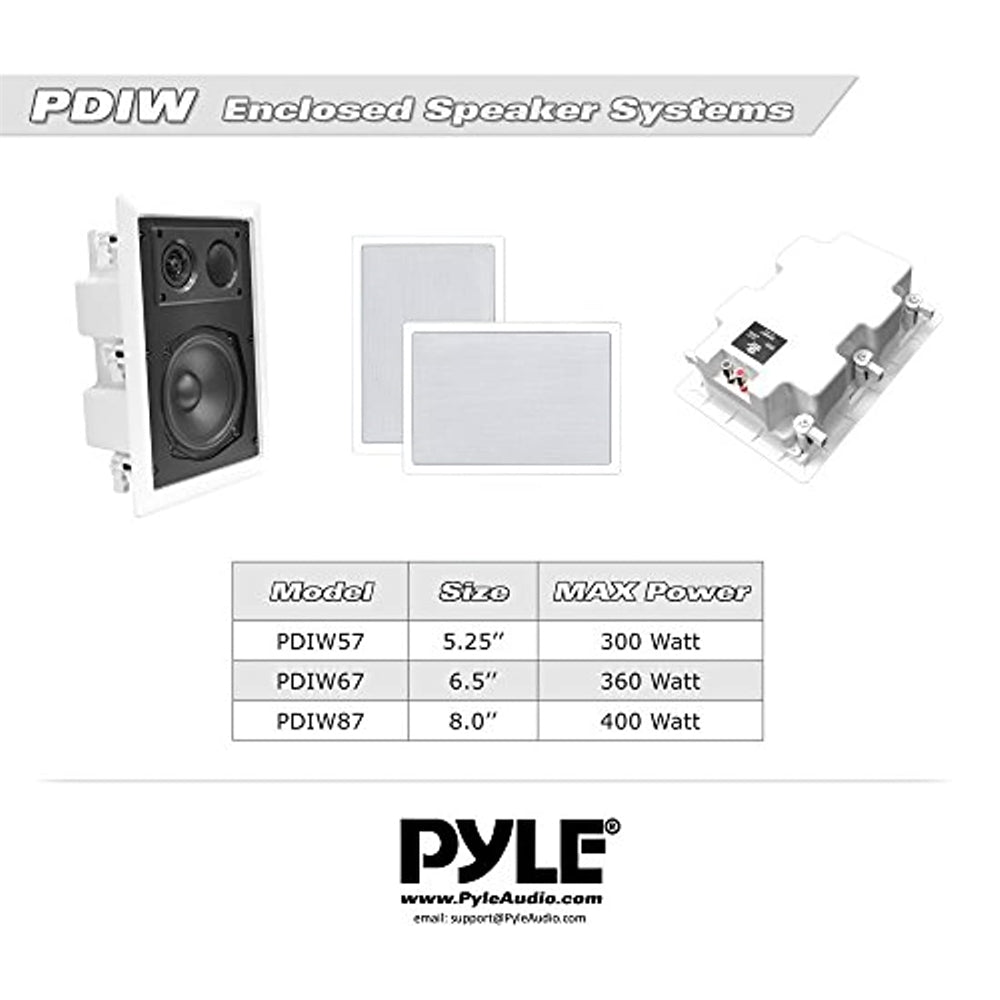 Parlantes de altavoces cerrados PYLE-HOME PDIW57