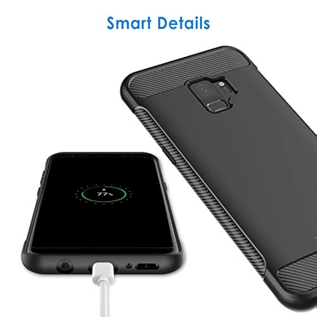 JETech - Carcasa para Samsung Galaxy S9, color negro