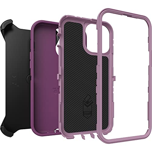 OTTERBOX serie Defender - Carcasa para iPhone 13 Pro Max y iPhone 12 Pro Max (edición sin pantalla) - color púrpura vívido