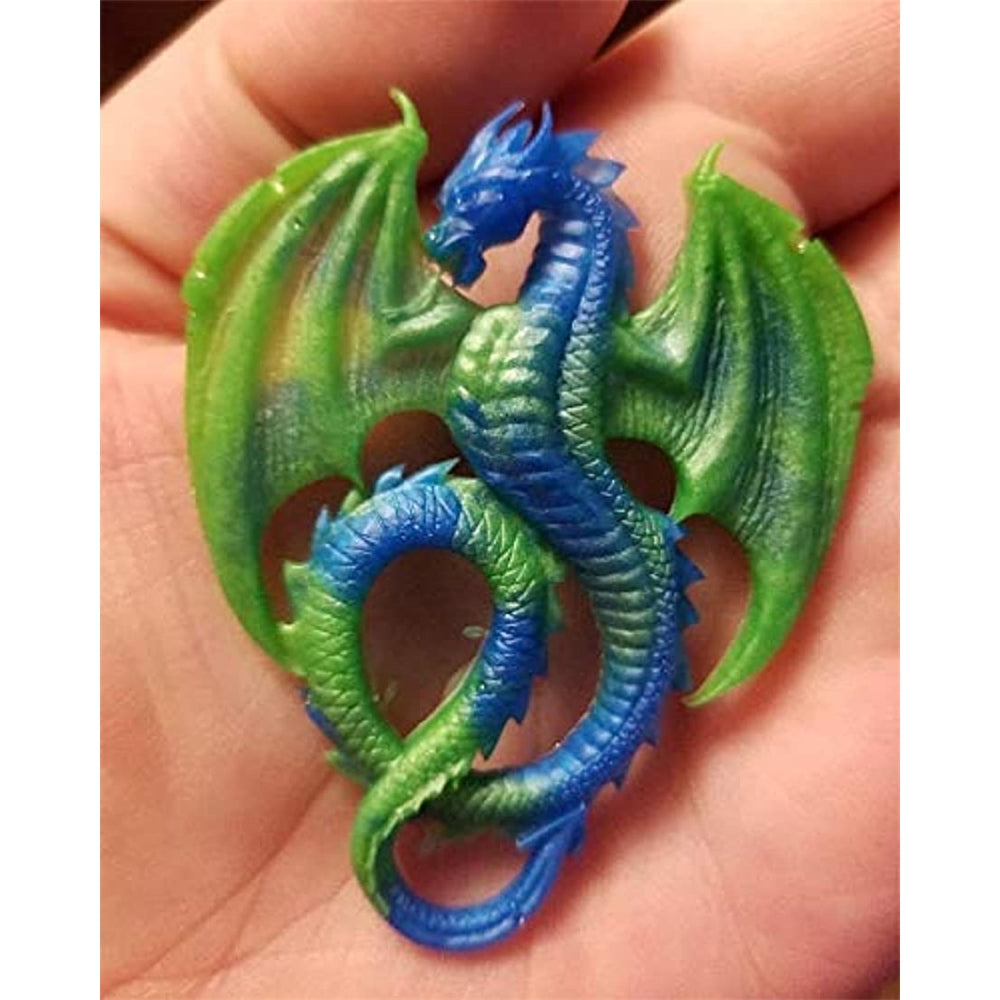 Moldes 2 moldes de silicona para fondant de dragón